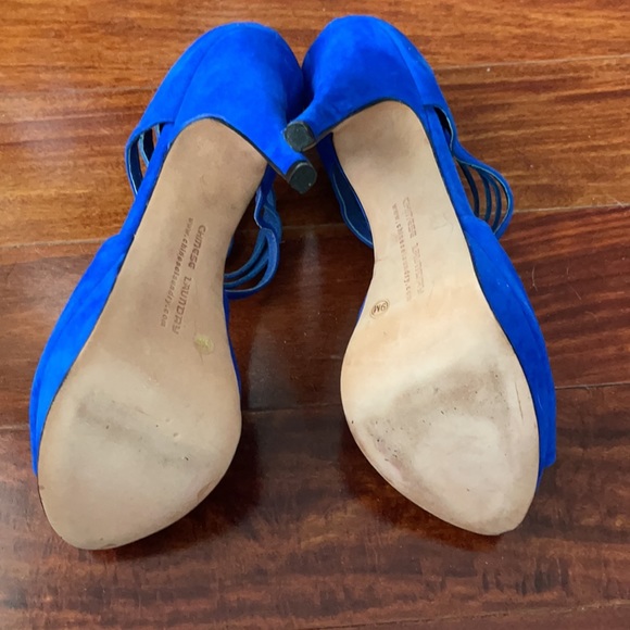 Chinese Laundry Blue Suede ‘Haughty’ Heels size 9 - Picture 5 of 12
